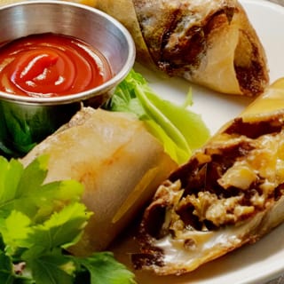 Cheesesteak Spring Rolls